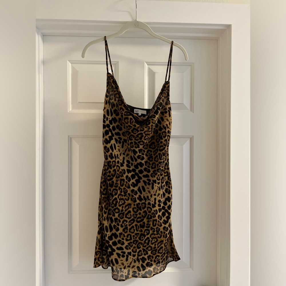 Leopard slip dress